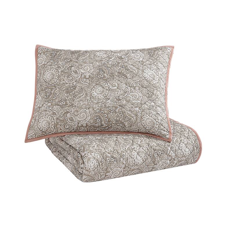 Riverbrook Home Katie 2 Piece Reversible Coverlet Set Blush