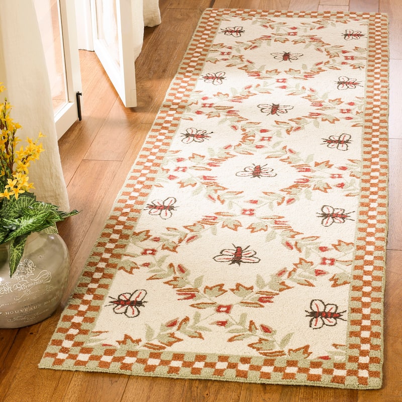 SAFAVIEH Handmade Chelsea Aubree French Country Trellis Wool Rug
