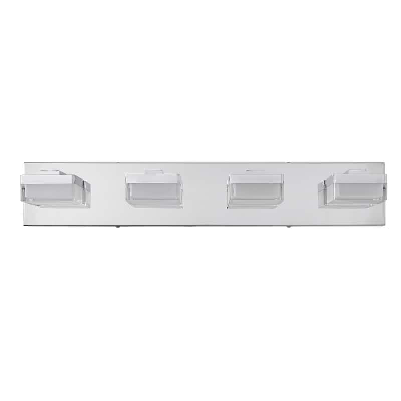 Modern LED Vanity Light, 4-Lights Wall Sconce for Bathroom and Mirror, Sleek Minimalist Design, Energy-Efficient