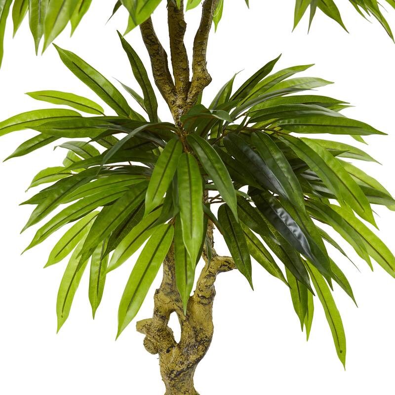 4.5' Slim Mango Artificial Outdoor Potted Tree