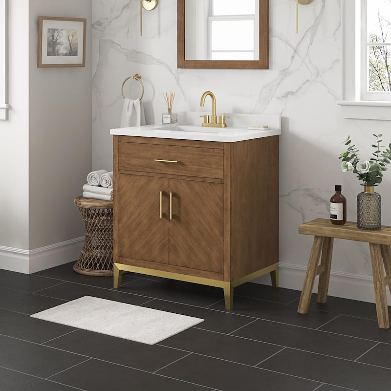 Ove Decors 15VVA-LUDO30-YJ Diya 30" Free Standing Single Basin Vanity