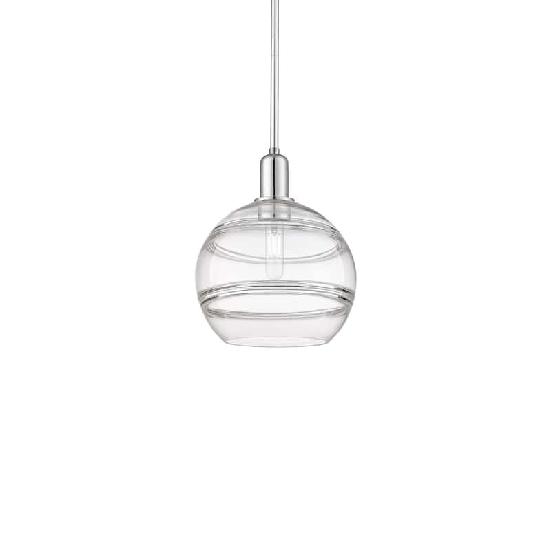 Innovations Lighting 716-1S-13-10 Rochester Pendant Rochester 10" Wide - Polished Chrome / Clear