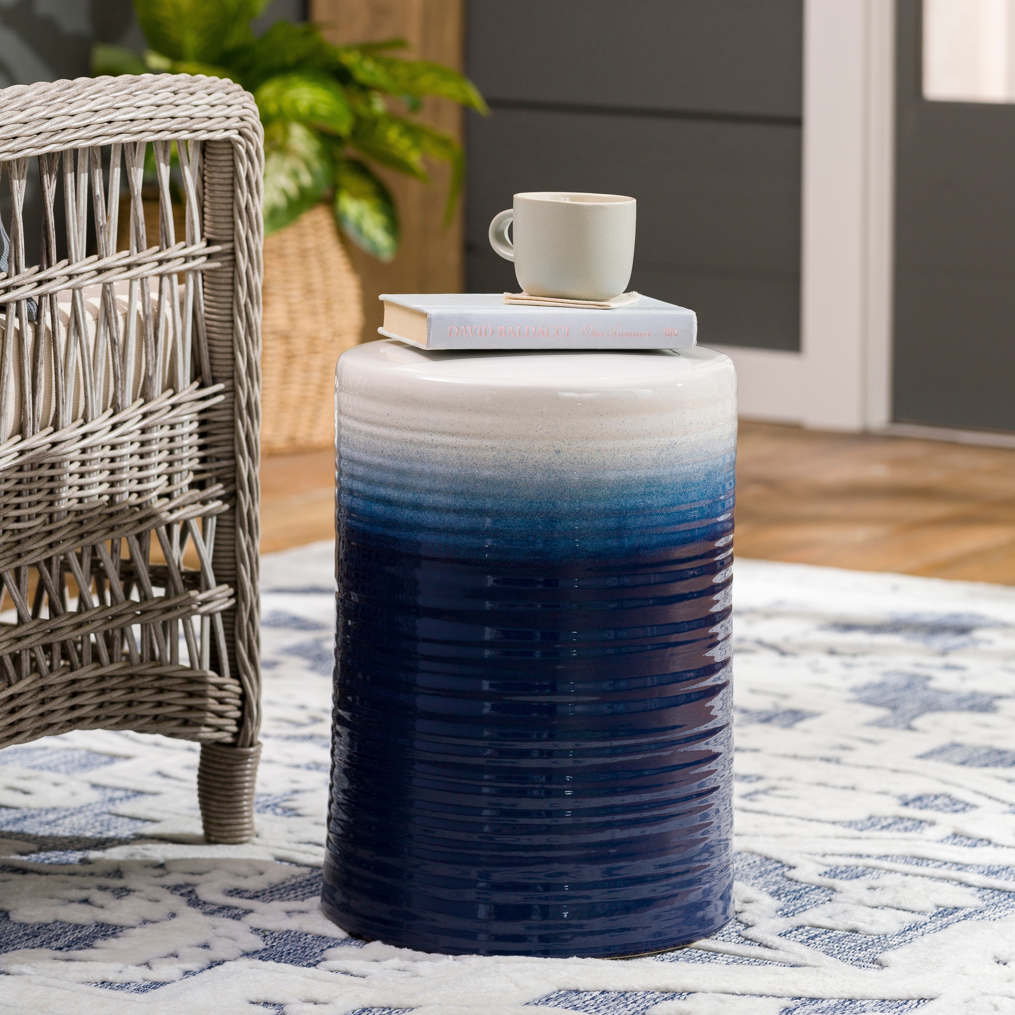 Bennie Ceramic Medium Size Decorative Stool
