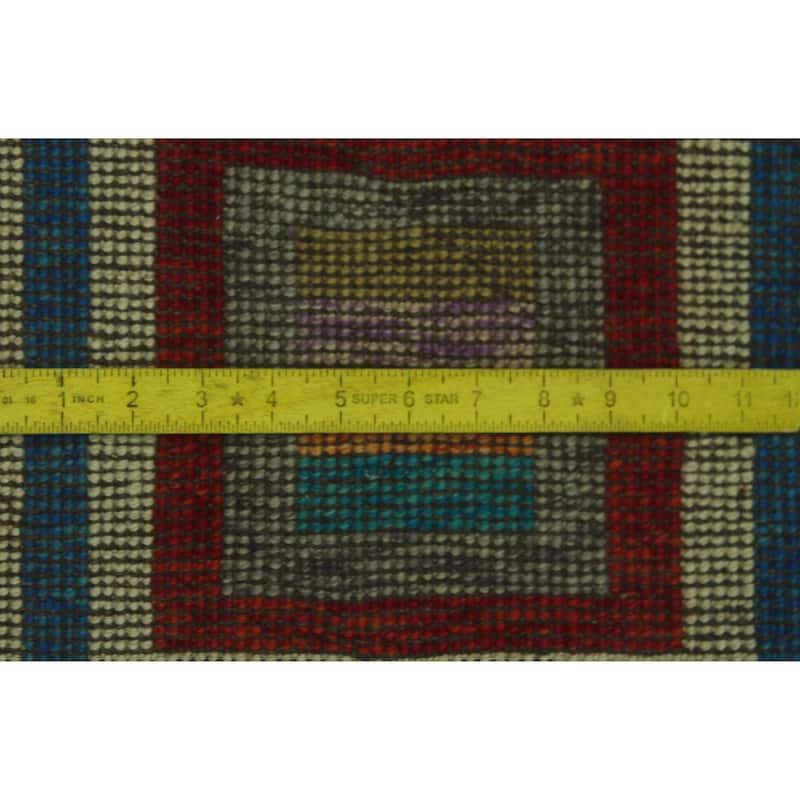 Balochi Mitchell Blue/Rust Rug - 4'6" x 6'7"
