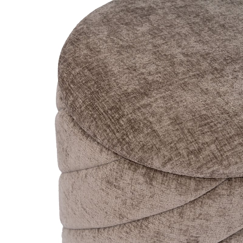 Diagonal Tufted Foldable Storage Ottoman with Reversible Lid