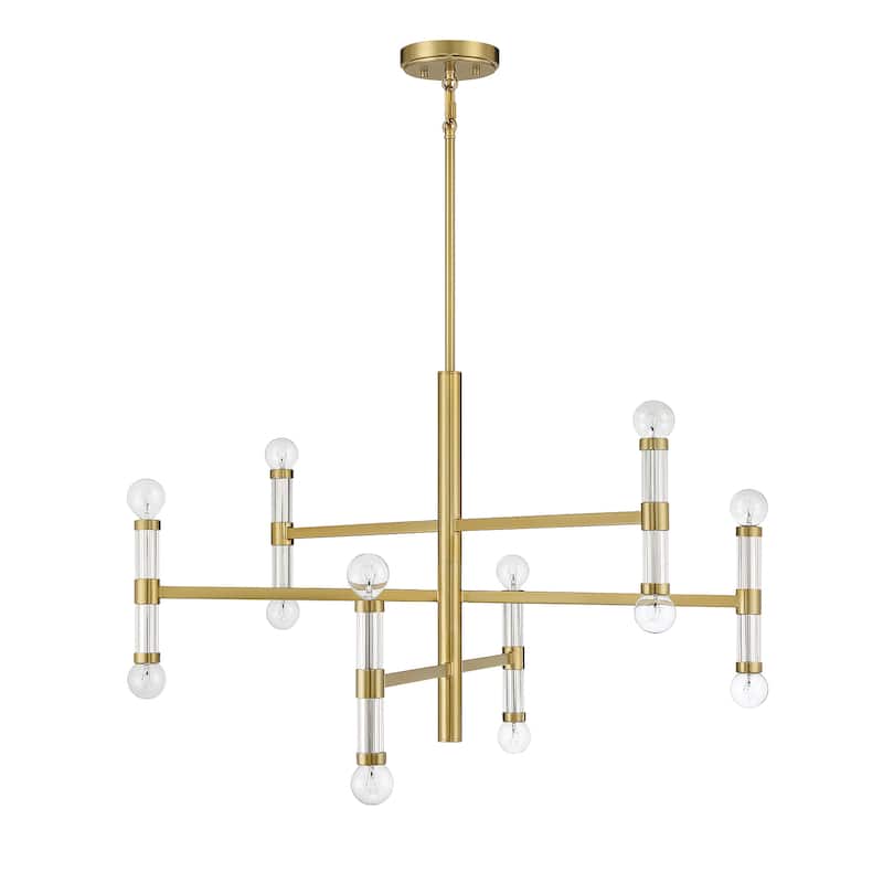 Kingsburg 12-Light Chandelier (RELEASED) - Warm Brass