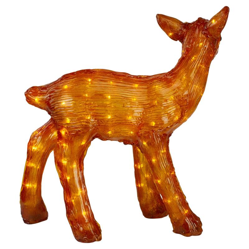 LED Lighted Commercial Grade Acrylic Reindeer Christmas Display Decoration