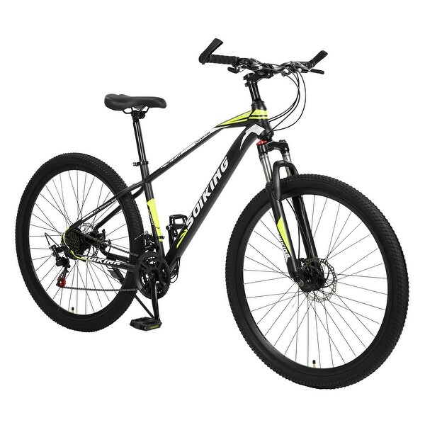 29-Inch 21-Speed High Steel, Front And Rear Disc Brake Front