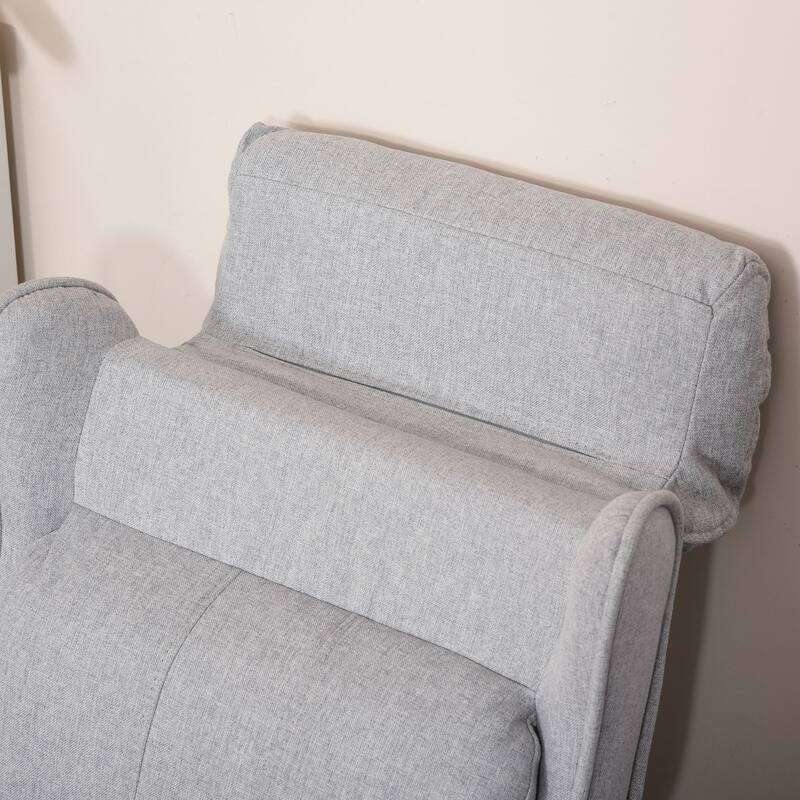 Qaba Kids Recliner Chair Children Sofa Angle Adjustable Single Lounger Kids Armchair Gaming Chair with Footrest for Ages 3-8