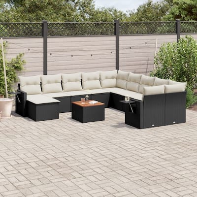 vidaXL Garden Sofa Set Poly Rattan Large Modular Garden Sofa Set