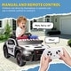 preview thumbnail 20 of 21, 12v Kids ride on police car W/Parents Remote Control,anti-collision bar,Front& top and Four wheel suspension