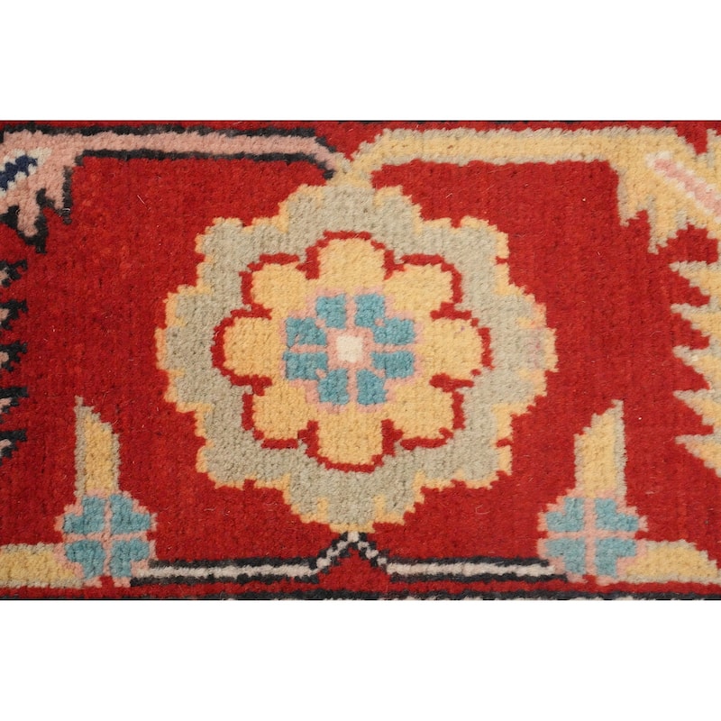 Hand Knotted Oriental 100% Wool Carpet Traditional Medallion Red Heriz (serapi) Area Rug - 11' 9'' X 8' 7''