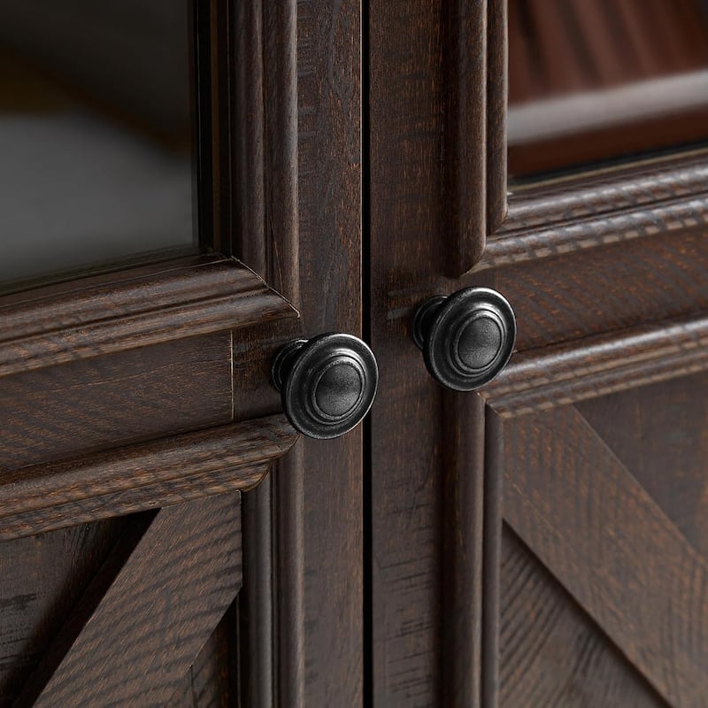 Roomfitters 2 Doors Cabinet Large Buffet Sideboard Cabinet, Bar Wine Cabinet, Coffee Bar Wine Bar Storage Cabinet