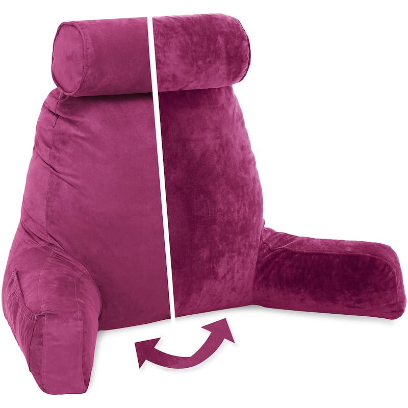 Husband Bedrest Micro-Suede Reading Pillow