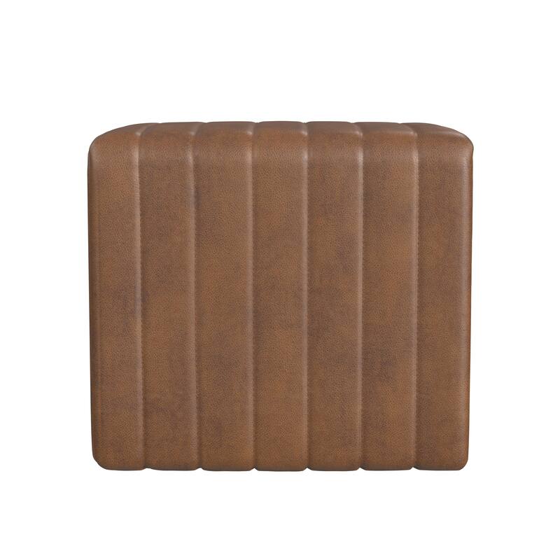 HomePop Modern Channel Ottoman