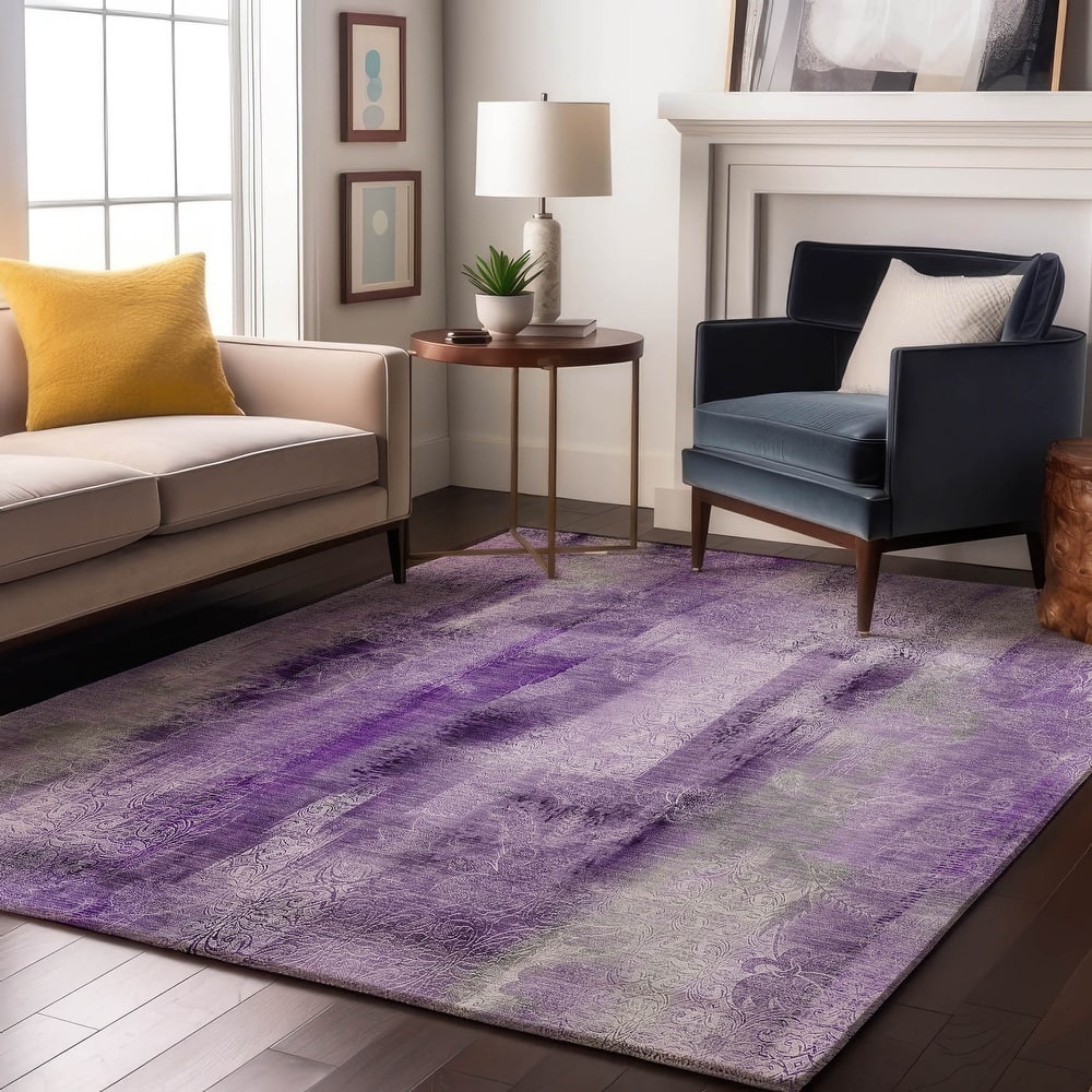 Premium Washable Super Soft Abstract Imprints Mayfield Rug