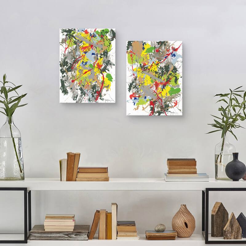 Abstract 1 & 2 by Dan Houston Canvas Art Prints