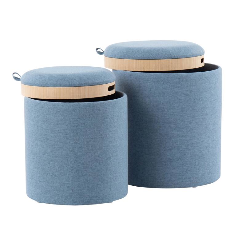 Carson Carrington Astrid Tray Top Nesting Ottoman Set