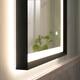 Wall Mounted Back Light Bathroom Framed LED Mirror Anti- Fog With Dimmable Light Touch Sensor And Memory Function