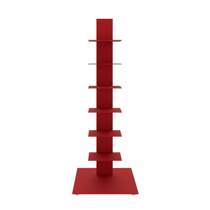 Sapiens Bookcase/Shelf/Shelving Tower in Red