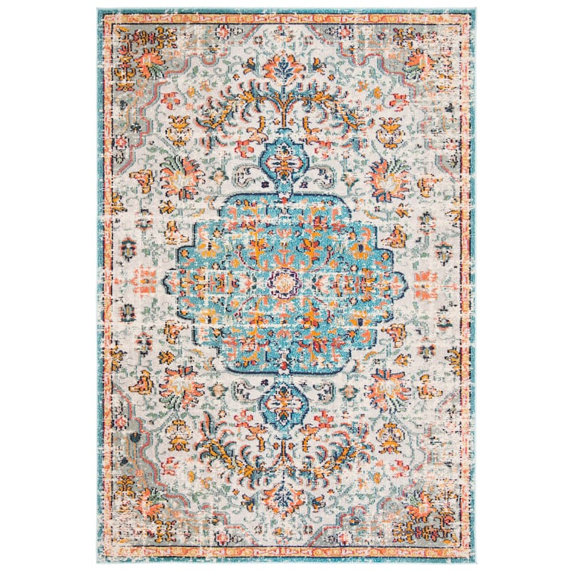 SAFAVIEH Madison Sabire Boho Medallion Distressed Rug