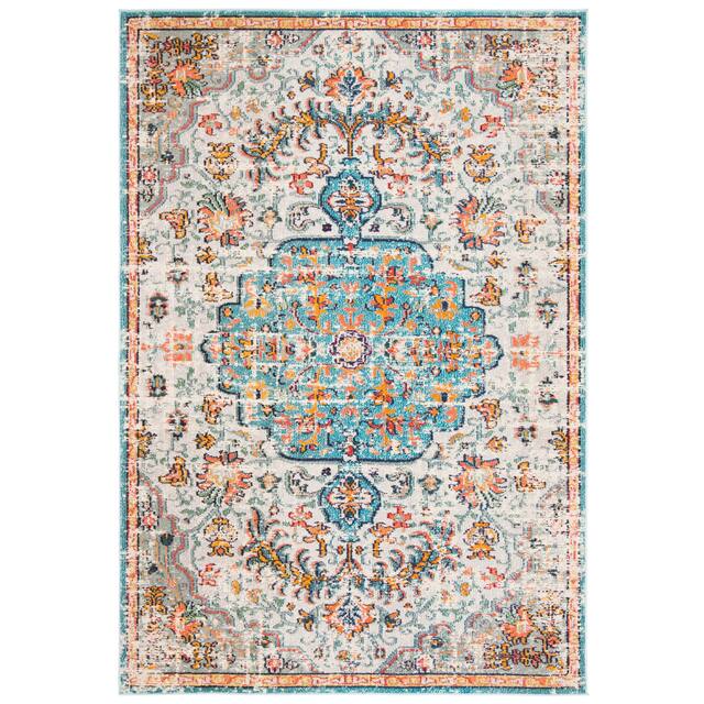 SAFAVIEH Madison Sabire Boho Medallion Distressed Rug
