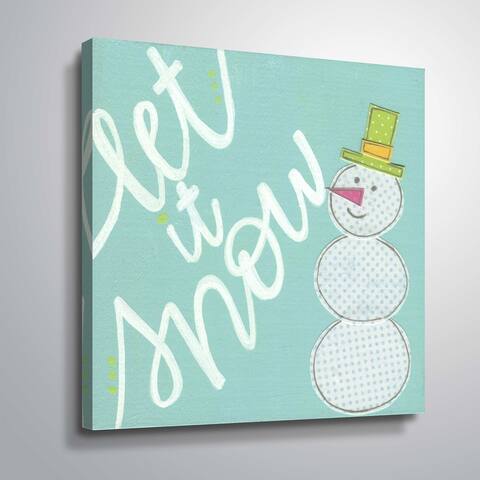 ArtWall Let it Snow Gallery Wrapped Canvas