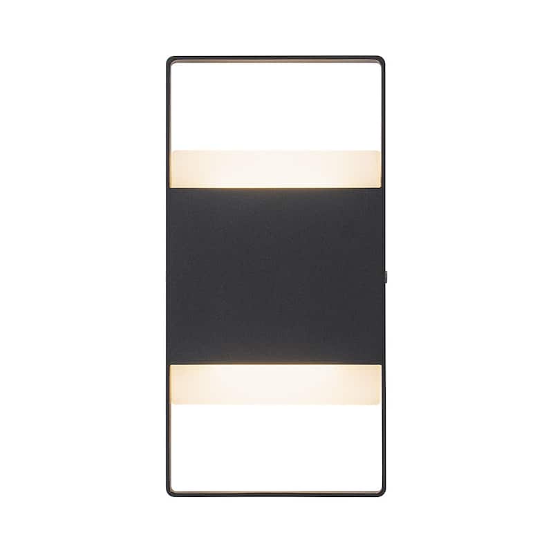 Modern Dimmable LED Outdoor Wall Sconce Rectangular Exterior Light