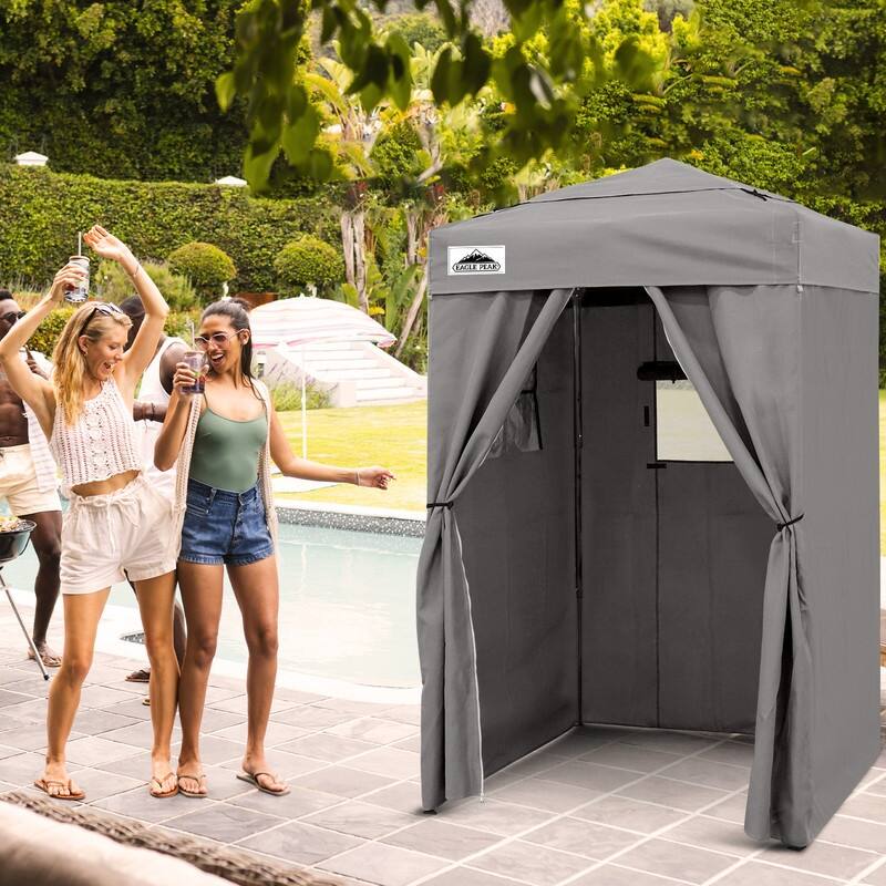 EAGLE PEAK Flex Compact 4x4 Pop-up Canopy Changing Room, Portable Privacy Dressing Room