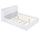 preview thumbnail 8 of 14, Queen Size Storage Platform Bed with Trundle and Pull Out Shelves, White