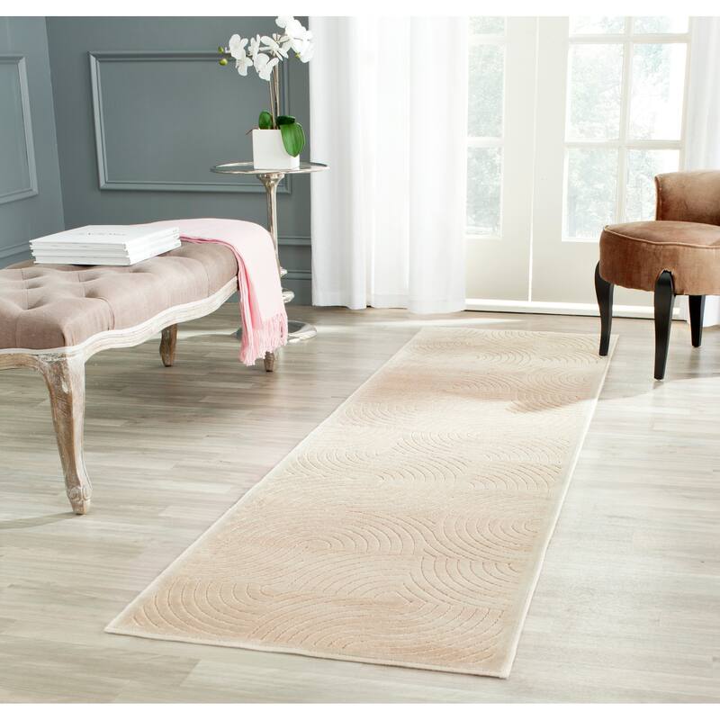 SAFAVIEH Paradise Geralda Modern Viscose Rug - 2'2" x 8' Runner - Stone - Runner