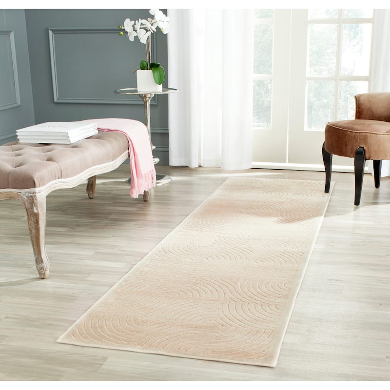 SAFAVIEH Paradise Sofica Modern Viscose Rug - 2'2" x 8' Runner - Stone