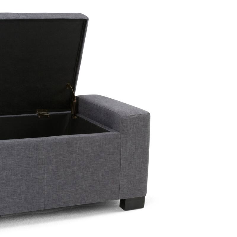 WYNDENHALL Santa Fe 51 inch Wide Contemporary Rectangle Storage Ottoman