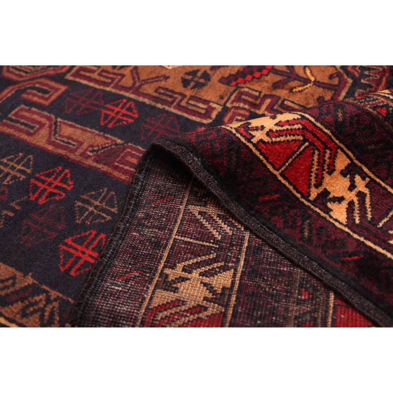 ECARPETGALLERY Hand-knotted Teimani Black Wool Rug - 3'7 x 6'5