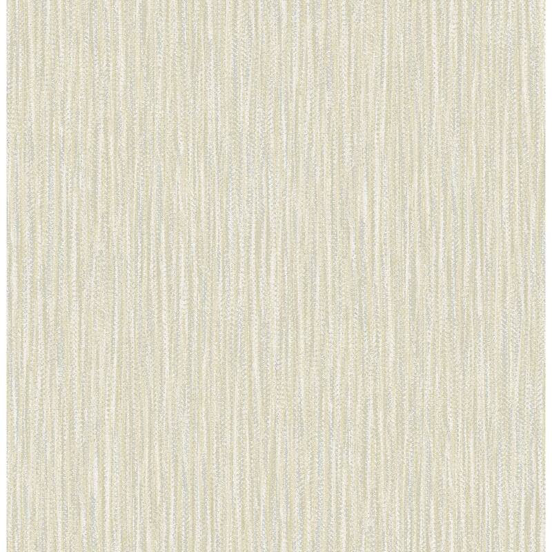 A-Street Prints Raffia Light Yellow Faux Grasscloth Wallpaper