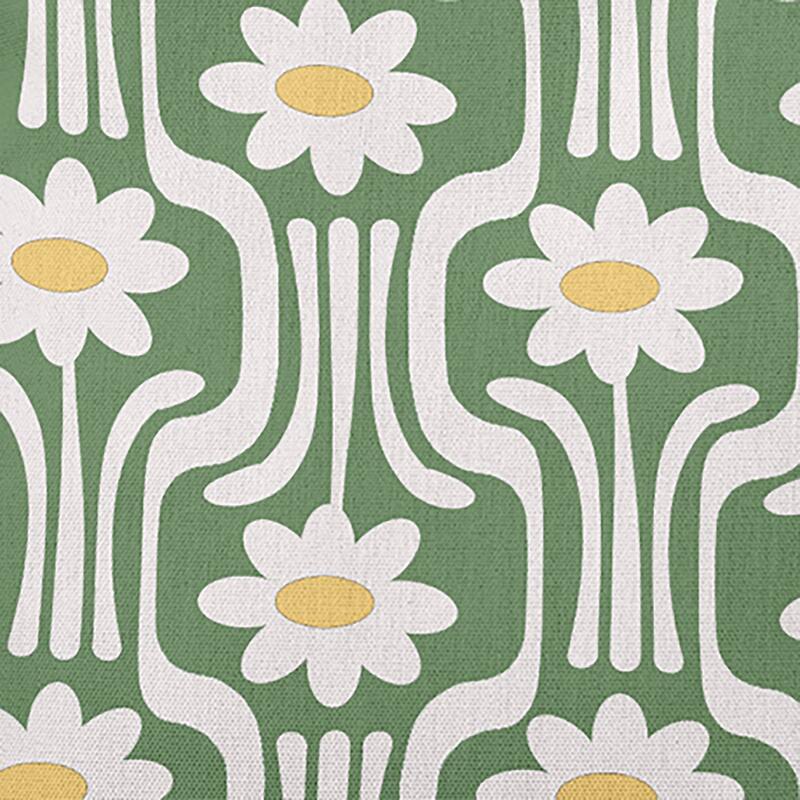 Daisys and Squiggles Indoor/Outdoor Throw Pillow