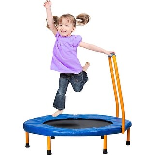 Mini Trampoline - Foldable Trampoline - Holds Up to 150-220 Lbs - 36" with Handlebar