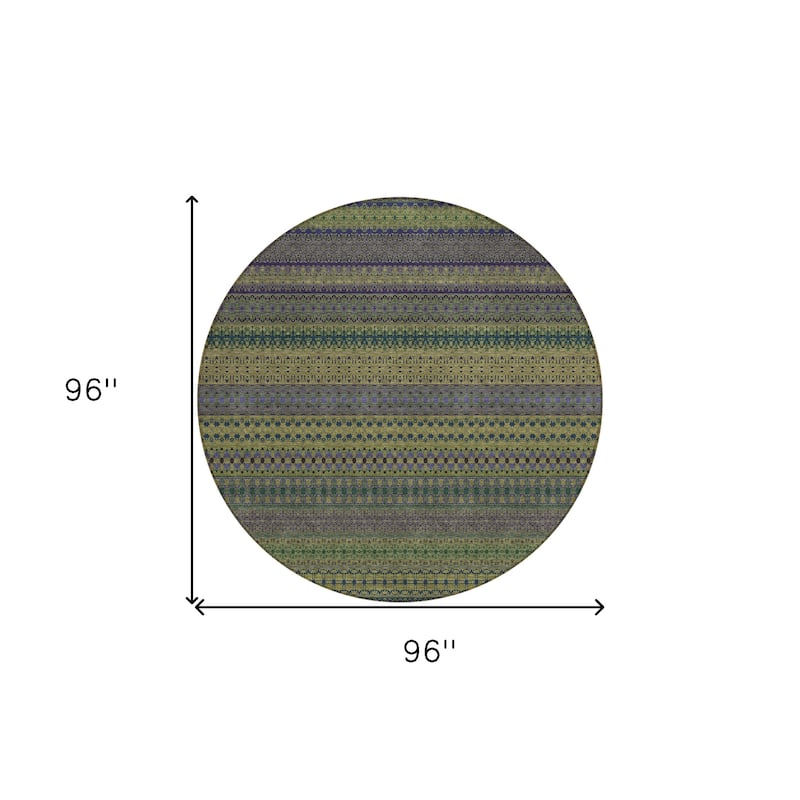 Jaso Stripe Weather Resistant Blended Style Outdoor Rug