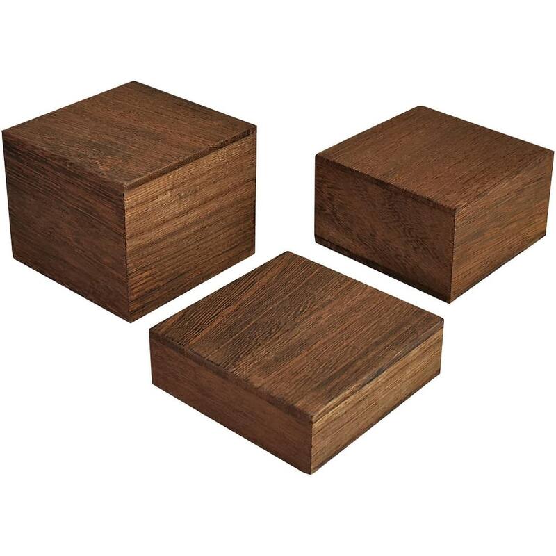 Wooden 3 Pcs Square Risers for Display