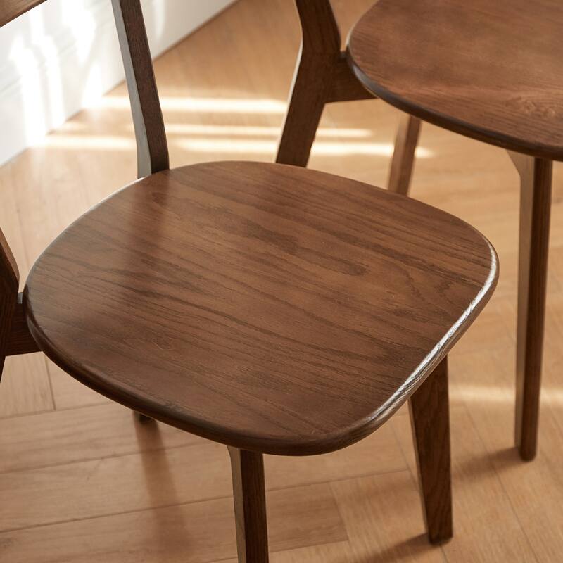 Wooden FAS Grade Oak Dining Chair Natural Wood Living Room Chair Simple Natural