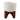 Mid-Century 7" GLADIATOR Texture Ceramic Wood STAND, matte White