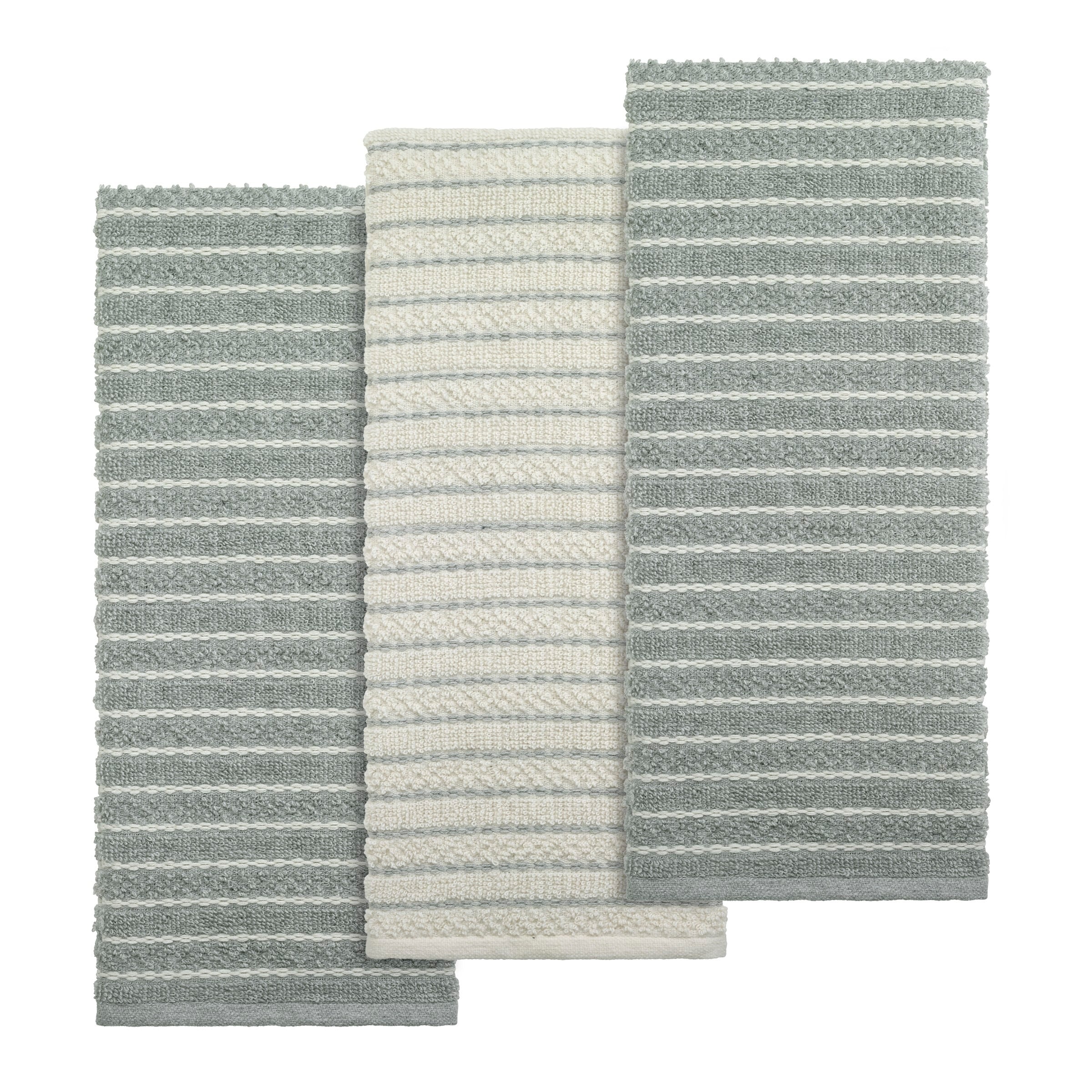 Izod Westport 3-Piece Kitchen Towel Set - Kitchen Towel 3 Pack