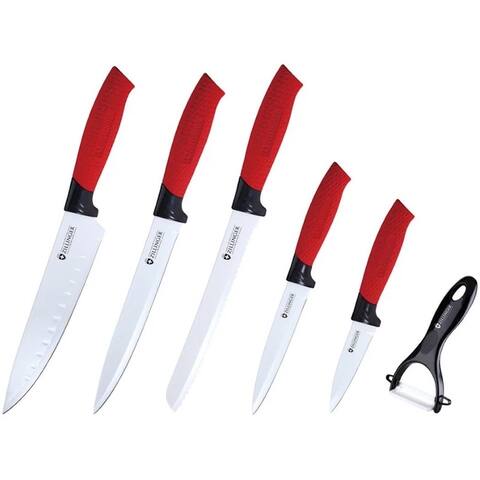 Zillinger Red Handle Knife Set 6 pcs