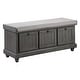 preview thumbnail 6 of 9, Ouray Lift-Top Storage Bench Grey