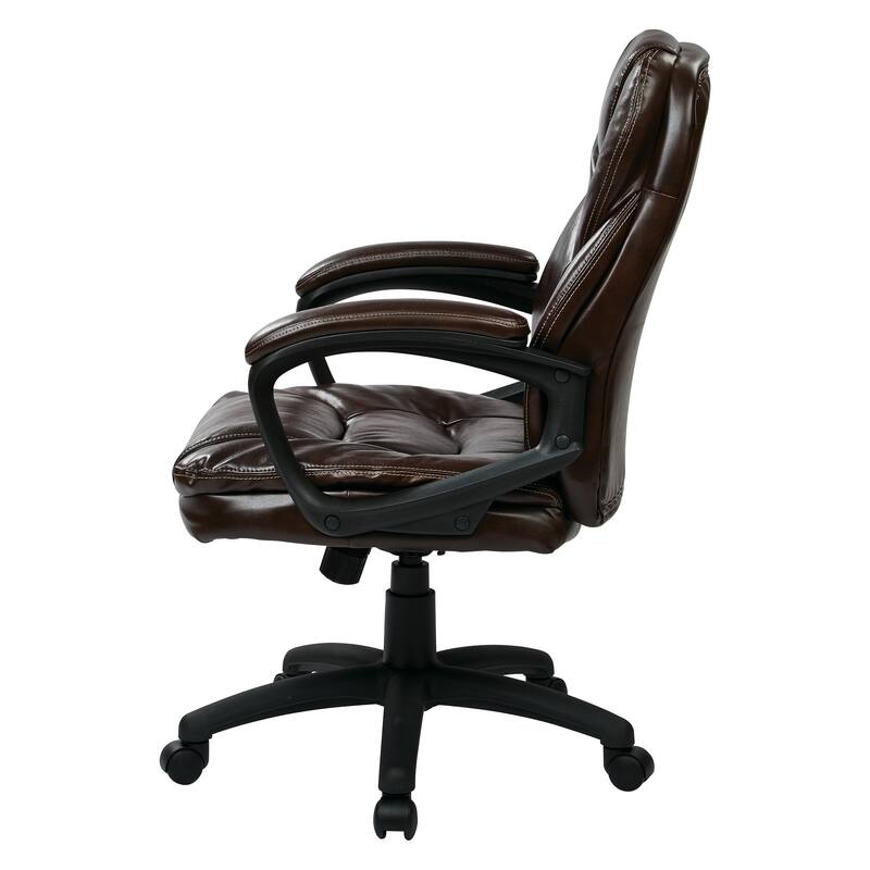 Office Star Faux Leather Managers Chair