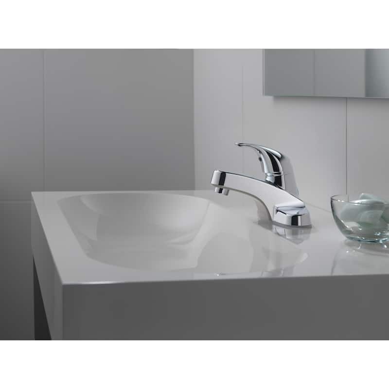 Peerless Bathroom Faucet Centerset with Single Lever Handle - Lifetime