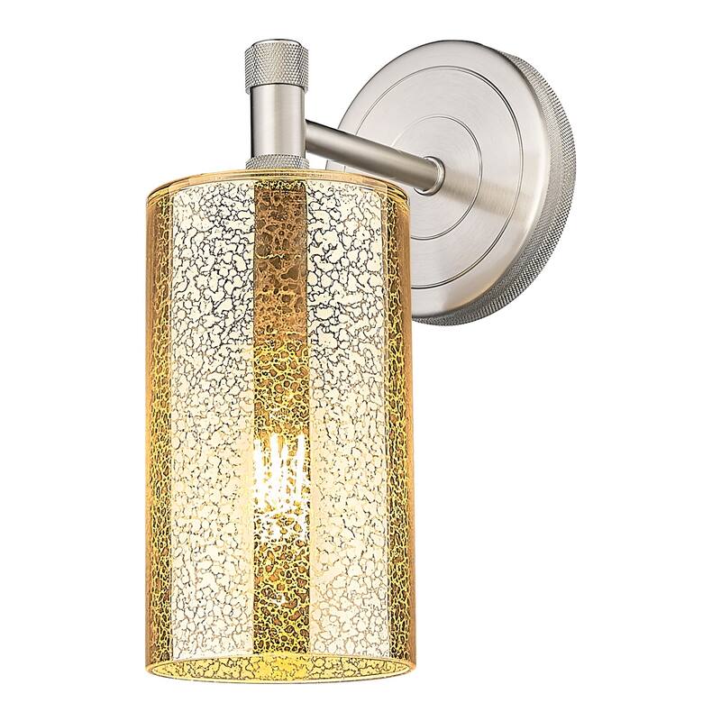 Innovations Lighting 434-1W-G434-7ME Crown Point 11" Tall Bathroom - Satin Nickel