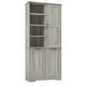 preview thumbnail 75 of 75, GDFStudio - Elijah Tall Bathroom Cabinet with Tilt-Out Laundry Hampers and Adjustable Shelves