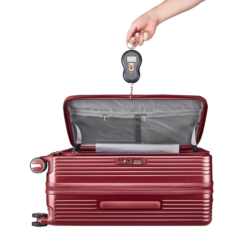 3 Piece PC Expandable Lightweight Carry On Luggage Sets with Front Pocket and Spinner Wheels & TSA Lock, for Men and Women