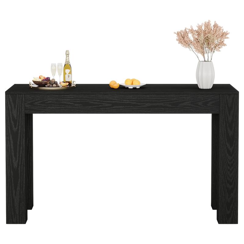 63" Rectangular Dining Table, Wooden Kitchen Table for Family Meals, Apartment & Small Spaces